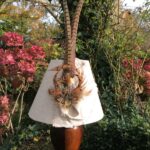 Feather lampshade