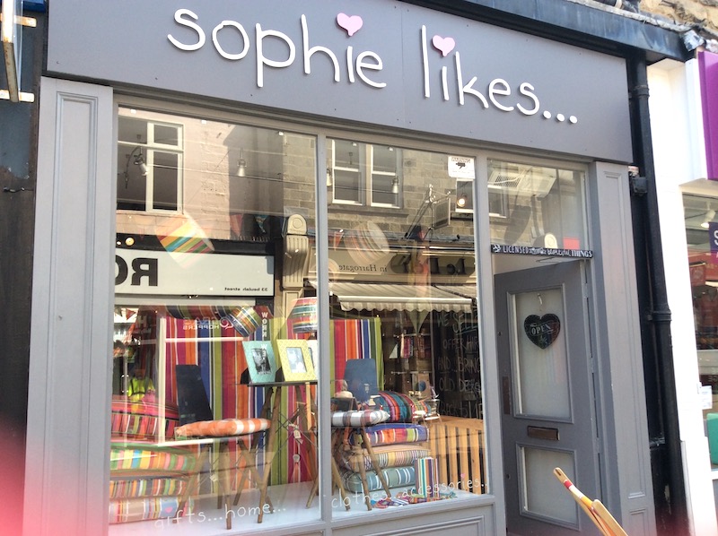 sophie likes shop window display handmade lampshades