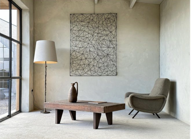 handmade bespoke lampshade minimal interior design living space