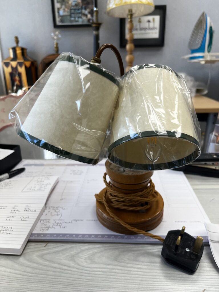 bespoke lampshades in wrapper studio workshop