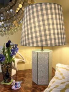 check lampshade ceramic dorothea hamilton stand