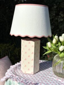 ivory linen lampshade dorothea hamilton stand